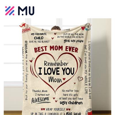 China Sublimation Anti-Static Custom Blankets Printed Logo Branded Soft Quality Fleece Weighted Flannel Blankets Winter Towel Custom Blanket for sale