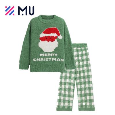 China Wholesale Soft Christmas Women Girls Pajamas Sets Ladies Christmas Sleepwear for sale