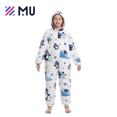 China Children Pajamas Winter Comfortable Cartoon Soft Touch Flannel Children Long Sleeve Sleepwear for sale