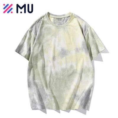 China Other Streetwear Leisure Oversized Acid Washed Tie Dye Printing Over Size 100% Cotton T-shirt Men for sale