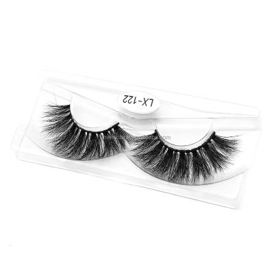 China Thick Wholesales Magnetic 25MM Mink False Eyelashes Vendor Customized Boxes Packing Full Strip Lashes for sale