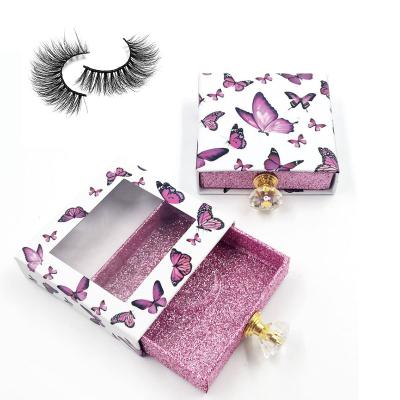 China Real 5D Mink Lashes False Mink Eyelashes 18Mm 3D Colorful Cheap Price Eyelash Black Packaging Box for sale