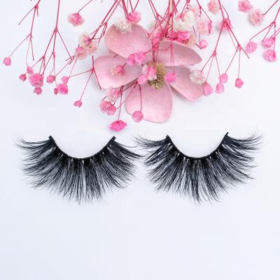 China 25mm Thick Mink Eyelash Seller Wholesale Price Vegan 3D 5D Handmade Dramatic Silk Lashes for sale