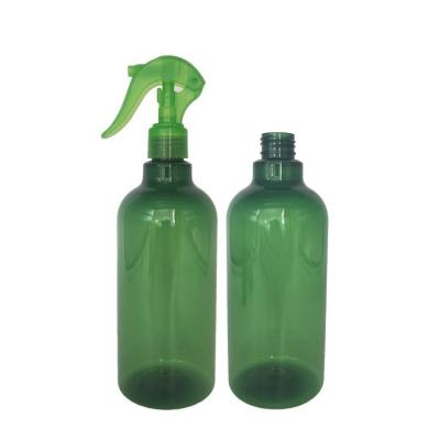 China Personal Care 20mm 24 mm 28 mm Green Plastic Mini Trigger Sprayer With Bottles for sale