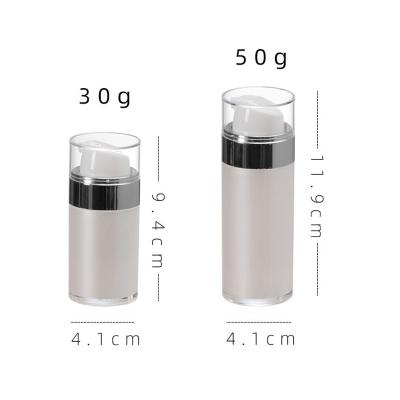 China PP Cosmetic Empty Plastic Cosmetic Packaging Container, 15ml 30ml 50ml Lotion Pump Bottle Airless Lotion Cream Pump Bottle for sale