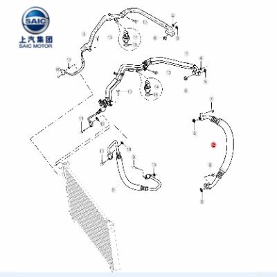 China SAIC MG5 MG350 MGGT MG360 MGZS PIPE assembly OE number 10094657 SAIC MG5 MG350 MGGT MG360 MGZS for sale