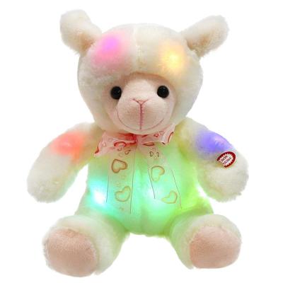 China Creative Eco-Friendly Stuffed Animals Night Light Toys Plush Led Light Flashing 30 Minutes Timer for sale