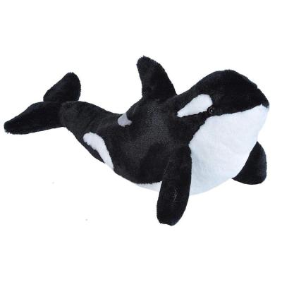 China Plush Kids Preferred Black Stuffed Sea Animal Plush Toy Orca With CE Certification for sale