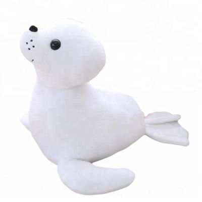 China New Creative Plush Cartoon Animal Stuffed White Sea Lion Stuffed Soft Toy for sale