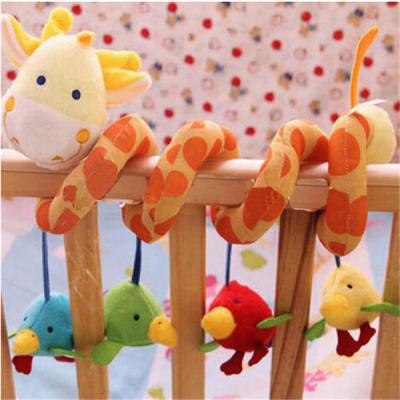 China Cute Baby Kids Musical Stuffed Toys Plush Snake Hanging Toys for sale