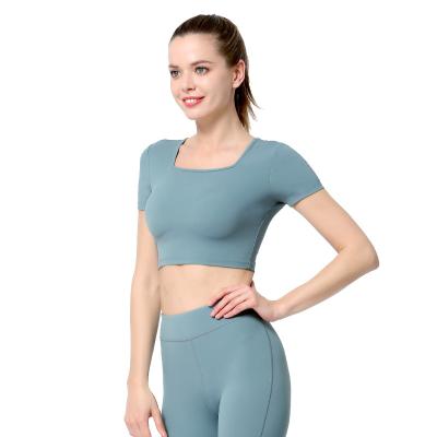 China Unique design anti-static hot sale sports cheap yoga tops sports dress women sports yoga top 2021 high quality for sale