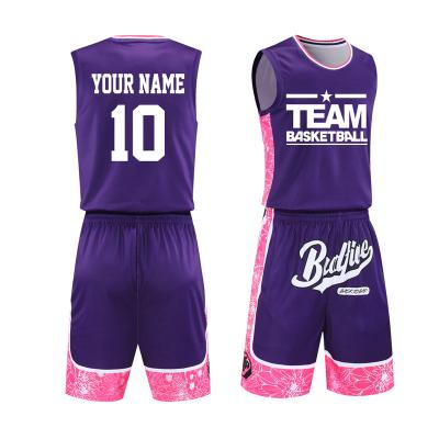 China Cheap Antibacterial Basketball Tank Tops College Basketball Uniforms Sublimation Grace Shirt Manufacturer Basketball Wear for sale