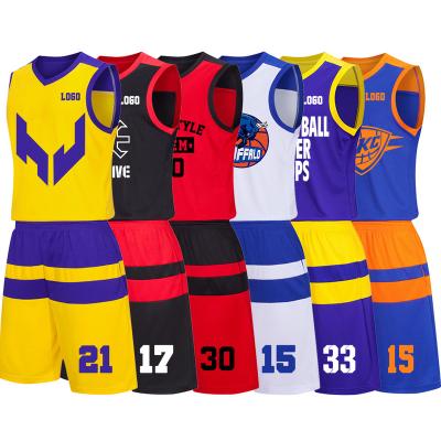 China Wholesale Custom Basketball QUICK DRY Kit Sublimation Performance Basketball Jerseys Team Uniforms Sporty For Sports for sale