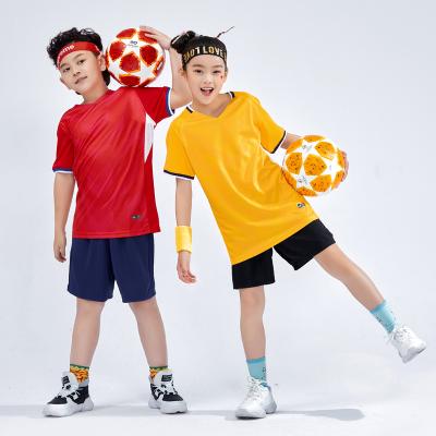 China Quick-drying wholesale hot sale customized kids football singlet set youth soccer uniform adult soccer jersey for sale