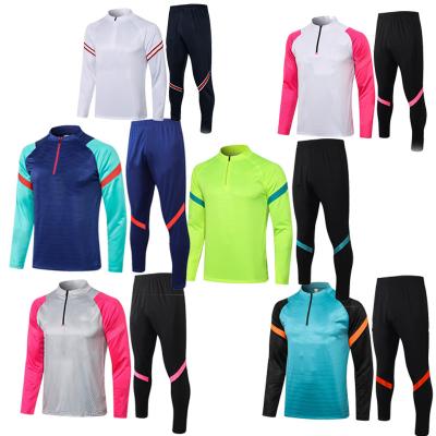 China Bulk Wholesale Breathable Club Soccer Training Suit Soccer Tracksuit for sale