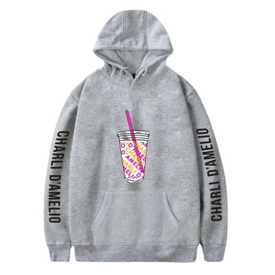 China Charli Damelio Merch Print Ice Anti-wrinkle Coffee Splash Hoodie Men Women Sweatshirt Harajuku Hoodies for sale