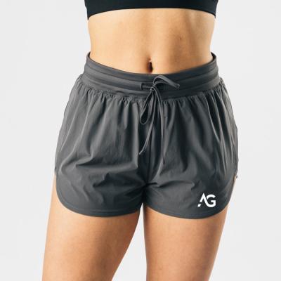 China Anti-Wrinkle Nylon Active Women's Running Short Pants Yoga Pants Gym Sport Shorts for sale