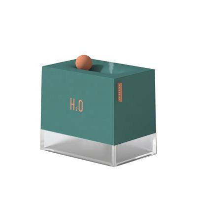 China Colorful Hotel Mist Mini Air Humidifier For Home Desktop In Cube Mute Desktop Maker for sale