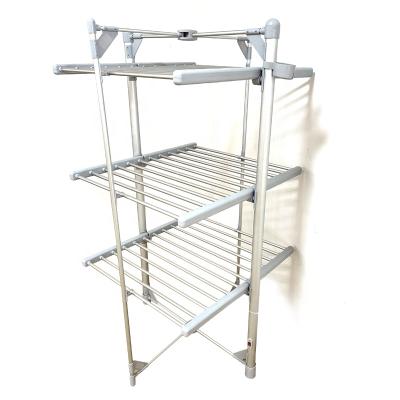 China 300W Modern Strong Bearing Electric Heated Laundry 3 Row Clothes Drying Rack for sale