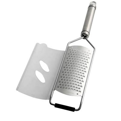 China Kitchen Tool Stainless Steel Viable Lemon Zester Ginger Cheese Grater With Handle for sale