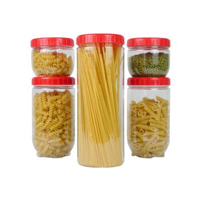 China Freshness Preservation 5 Pieces Set Pantry Organization And Storage Air Tight Kitchen Food Storage Containers for sale