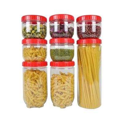 China Freshness Preservation Customized Airtight Plastic Dry Food Storage Container 8pcs Set Eco-friendly for sale