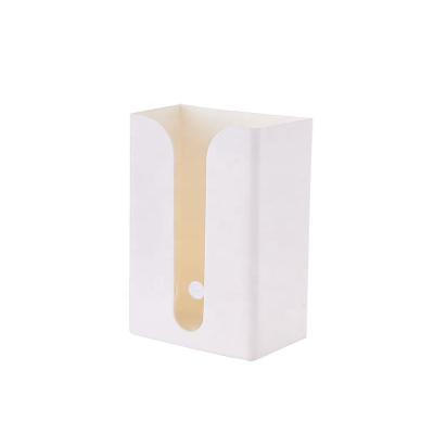 China Modern Punch Free Wall Mounted Square Shape Plastic Tissue Box Holder Cover For Home Use for sale