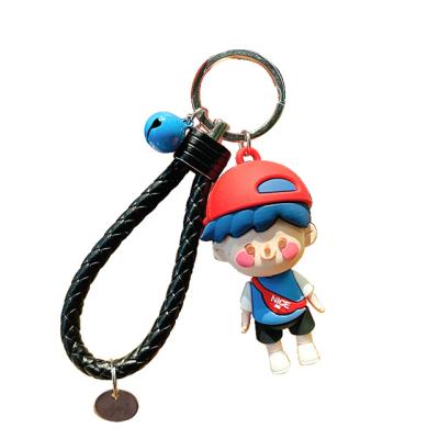 China Hot Sale 3D Cartoon Insci PVC Couples Doll Custom Made Fashion Key Chain for sale