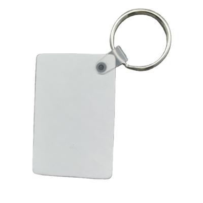 China New Arrival Fashion and Classic White PU Key Ring Custom Printing UV Laser Engraving PU Key Chain for sale