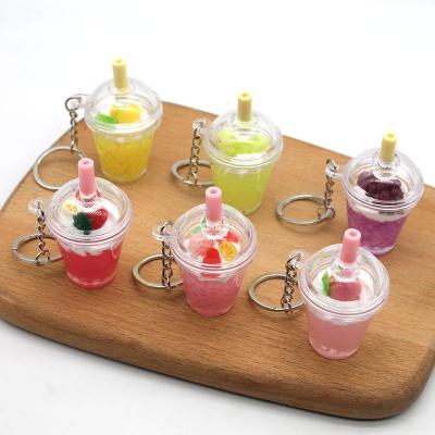 China Gift Doll Ice Cream Cup Fashion Simulation Food Model Ice Cream Key Fruit Key Chain Machine Chain Wholesale Pendant for sale