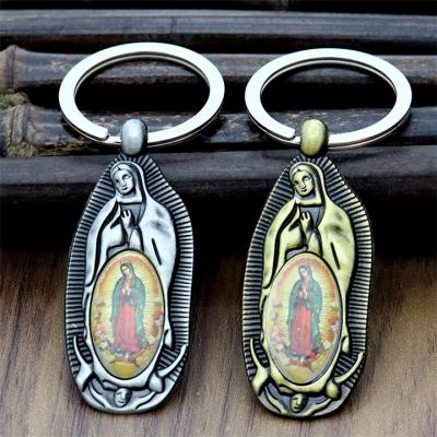 China Memories. Decoration. Promotion. Christianity Retro Cheap Bronze Virgin Mary Pendant Keychain For Gift for sale