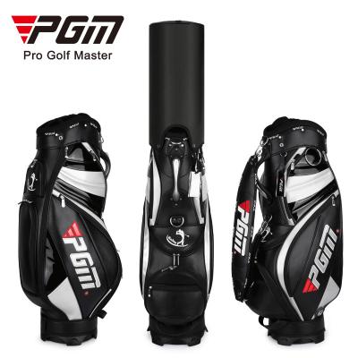 China PU PGM New Design OEM LOGO Black and White Custom Design Your Own Standard Waterproof PU Man Golf Bag for sale