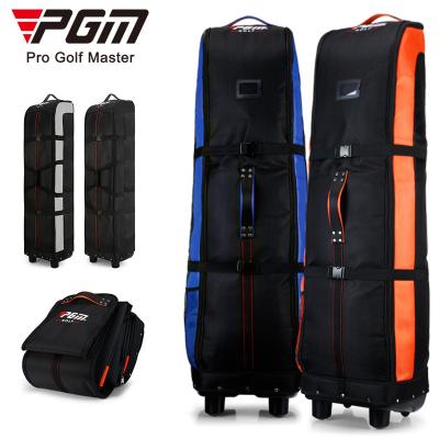 China PGM Nylon OEM Travel Golf Bag Foldable Premium Padded Golf Travel Bag With Wheels for sale