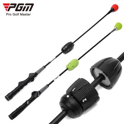 China Golf Putting Practice PGM New Arrival Adjustable Magnetic Gears Golf Swing Bar With Posture Corrective Grip for sale