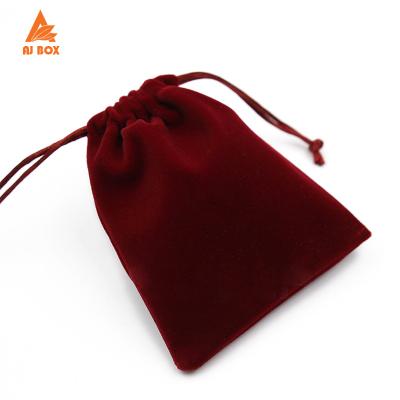 China Newest Top Grade Luxury Custom Drawstring Ring Jewelry Bag Pouch Logo Ribbon Velvet Wrap Flannel Microfiber Gift Bag for sale