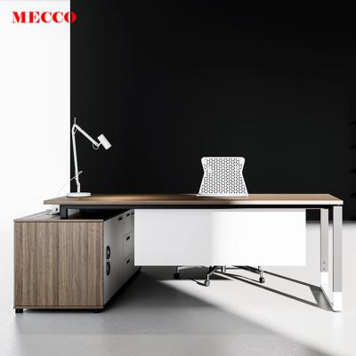 China New Design Office Furniture Executive Table Home Expandable Executive Desk L Shape Modern Office Computer Desk Office Desk for sale