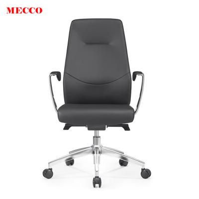 China Office Chair (Size) Foshan Office Furniture CEO Height Brown Office Chair High Quality Adjustable Leather Visitor Office Chair for sale