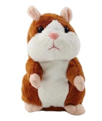 China Dropshipping Lovely Comfortable Talking Hamster 16cm Speak Record Healthy Maintenance Plush Stuffed Animal Toys for sale