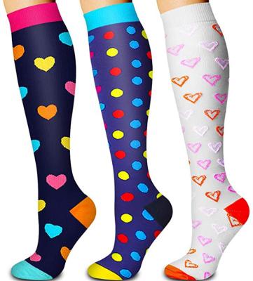 China Breathable Compression Socks Fit For Edema Medical Varicose Veins Bumps Outdoor Men Women Running Increasing Sports Socks for sale