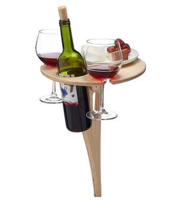 China New Style Wine Easy Carry Foldable Outdoor Table With Mini Portable Round Desktop Round Table for sale