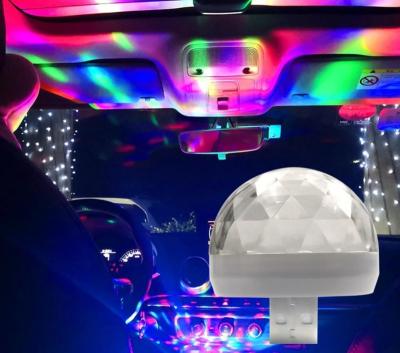 China Auto DJ RGB Holiday Party Karaoke Atmosphere Lamp Mini Colorful Music Sound Light USB Light Car Creative Car Lamp for sale