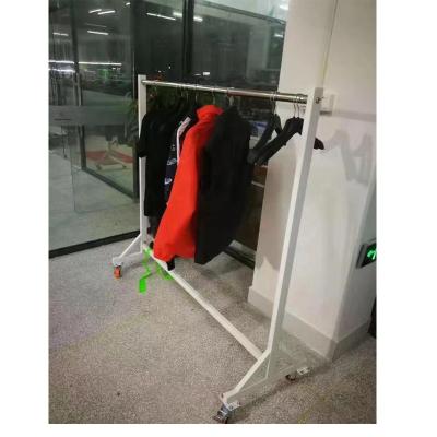 China Easy Movable Custom Industrial Clothes Hanging Cart In Garment Factory for sale