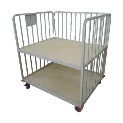 China Supplier China Cheap Custom Cloth Transport Manufacturer Garment Factory Logistics Turnover Ajar Trolley for sale