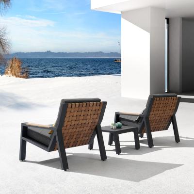 China The sustainable modern garden places Alu attan. Chair Set Table And Sofa , Round Side Table And Coffee Table Set for sale