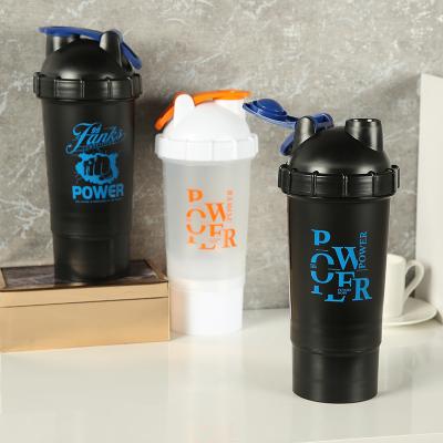 China Morden 500ML Luxury Shaker Bottles BPA Free For Drinks Plastic Water Bottles With Custom Logo for sale