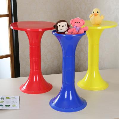 China Contemporary high quality popular plastic round high drum table for sale