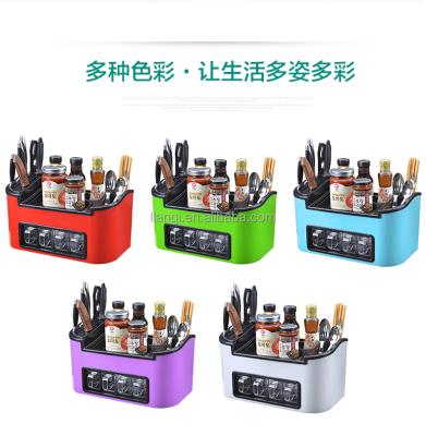 China Kitchen Stocked Multi-Function Rack,Hot Selling Multi-Function Kitchen Tableware Tool Storage Rack Plastic Kitchen Spice Rack for sale