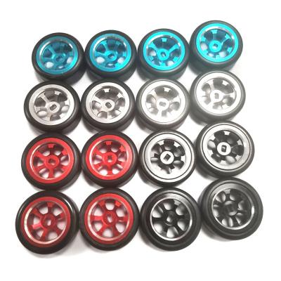 China RC Model 4Pcs Alloy Wheel Rim Drift Tire for rc Wltoys 1/28 K969 K989 P929 for sale