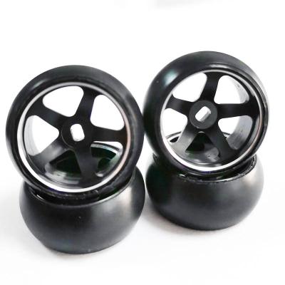 China RC Model 4Pcs Alloy Wheel Rim Hard Band Mini Drift Tire For 1/28 Wltoys K969 K989 P929 RC Car Parts K969-03 for sale