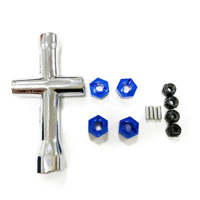 China Radio Control Toy 7MM Hexagon Connector Rc Cross Wrench With Counterweight Set For Axial Scx24 1/24 1/18 for sale